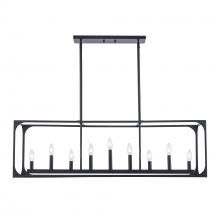  11719 BK - Ruby Ridge 9 - Light Linear Pendant